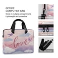 thumbnail image 4 of 16" Laptop Briefcase for Work Travel Laptop Shoulder Bag Carrying Handbag Laptop Case Gentle Clouds and Flying Birds, 4 of 8