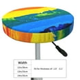 thumbnail image 4 of Naloa Rainbow Colored Round Bar Stool Cushion Cover 12-14 inch, Fits Kitchen, Office, Restaurant Chairs - 14 inch, 4 of 7