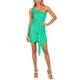 thumbnail image 2 of Women's Off Shoulder Dress Womens Green Sequin Dress Carnival Dress Women Holiday Dresses, 2 of 6