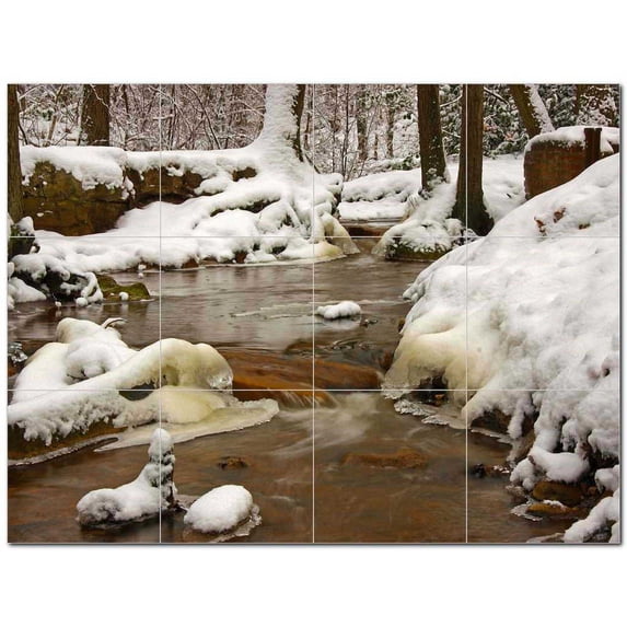 River Ceramic Tile Mural Kitchen Backsplash Bathroom Shower 401486-M43