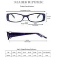 thumbnail image 5 of 4-pack Women's Computer Readers - Blue Light Blocking Scratch Resistant Reading Glasses for Women (Precious Stones, 2.50), 5 of 6