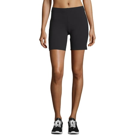 hanes women's stretch jersey bike shorts