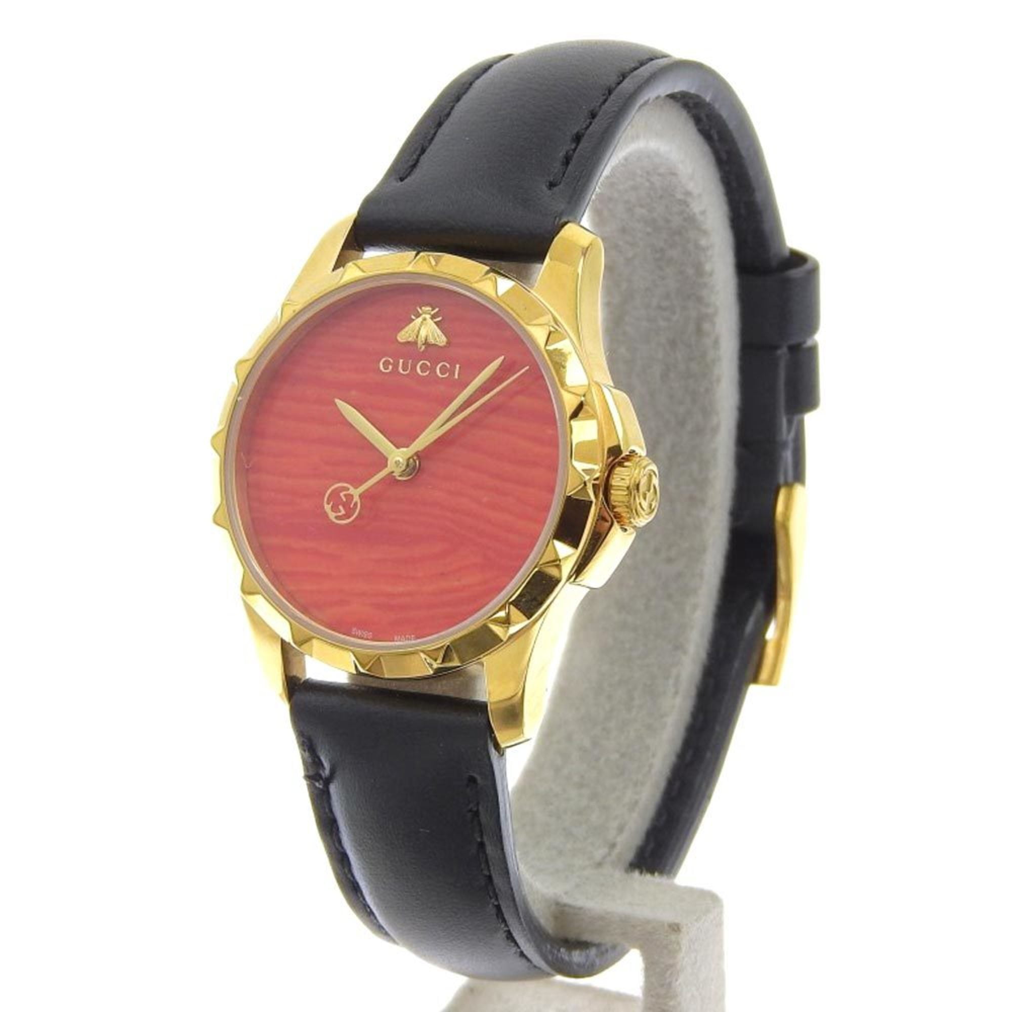 Pre-Owned Gucci GUCCI G Timeless Logo Bee Women's Quartz Pre-Owned Gucci GUCCI G Timeless Logo Bee Women's Quartz