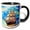 Black/White, variant on 3drose, Tall Ship Digital Art. Merchant Sail Ship at Sea in Good Weather, 11oz Mug