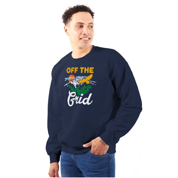 Off Grid Camping Relax Unwind Nature Sweatshirt for Men or Women Brisco Brands X