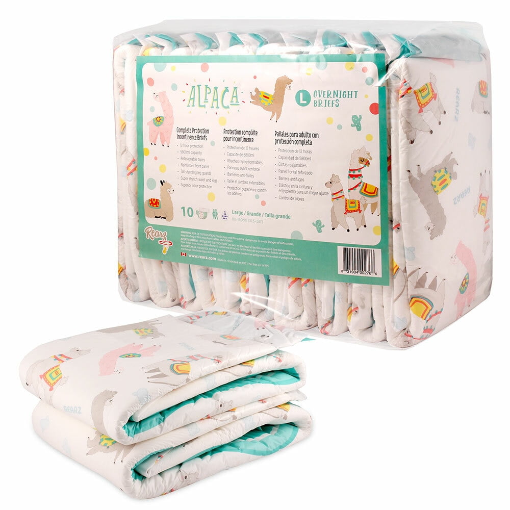 Rearz Alpaca Overnight Adult Diapers Bags Walmart Canada