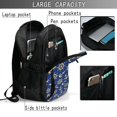 thumbnail image 4 of Balery Anchors and Nautical Mochila con carga USB para hombre y mujer - Mochila impermeable y antirrobo para portátil con puerto USB para viajes, trabajo, estudios y universidad, 4 of 7