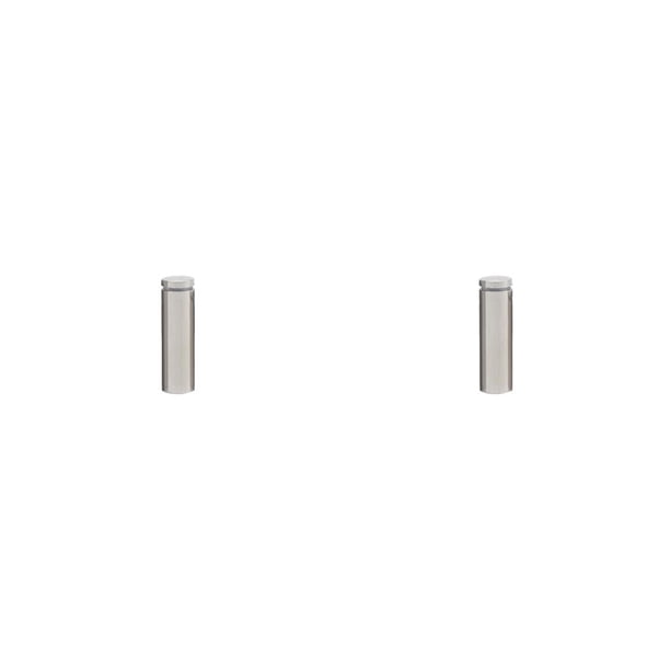 Kenally Tornillo publicitario Acero inoxidable Fácil instalación Vidrio Espejo Clavo Tuerca Perno Fuerte capacidad de carga 19x50 mm 19x50mm 2piezas Kenally CBP344280