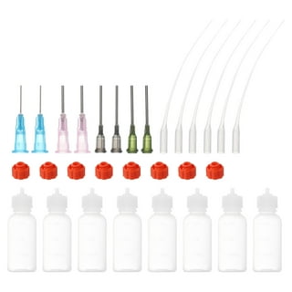 FJNATINH 30cc Needle Glue Squeeze Bottle, Precision Tip Applicator, 5 Pack