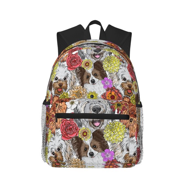 Balery Cute Dogs Puppy Mochila para Mujeres y Hombres, Mochila Ligera Casual para Viajes, Mochila Clásica Básica para la Universidad