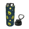 thumbnail image 2 of Daiia Avocado in Space Printed 18 OZ Sports Insulated Kettle Drinking Cup Water Bottle Stainless Steel Kettle Portable Cup For Gym, 2 of 7