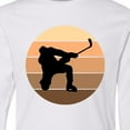 thumbnail image 4 of Inktastic Hockey Retro Sunset Long Sleeve Youth T-Shirt, 4 of 5