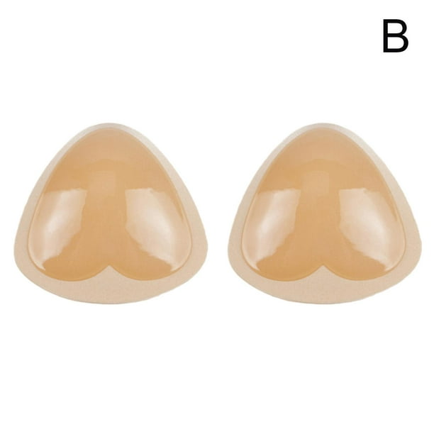 Silicone Adhesive Bra Pads Breast Inserts Removable Triangle Push Up