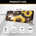 thumbnail image 4 of Renewold Sunflower Brown Cow Print Sofa Cushion Cover Stretch Couch Cushion Protector Cover Sofa Slipcover Protector Anti-Slip Sofa Couch Cover with Elastic Bottom, L, 4 of 5