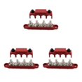 thumbnail image 1 of mmirethe 1/2/3/5 Bloc de Distribution de Puissance Robuste avec des Bateaux de Couverture Rouge M10 3PCS, 1 of 1