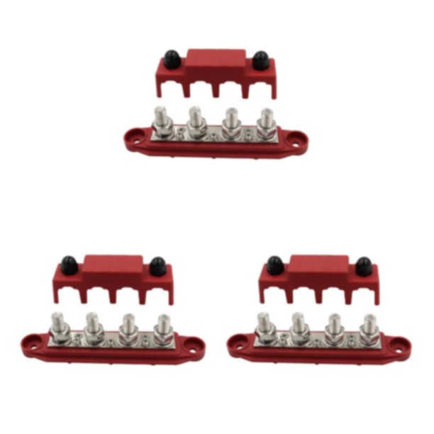 Bloque de distribución de energía Kenally con cubierta Rojo M10 Type1 NO1