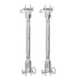 thumbnail image 4 of Turnbuckle Hook, High Strength Rustproof Clear Thread Jaw Turnbuckle 2pcs Firm Connection  For Industrial Use M5,M4, 4 of 8