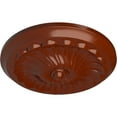 thumbnail image 3 of Ekena Millwork 12 1/4"OD x 2 1/4"P Flower Spiral Ceiling Medallion (Fits Canopies up to 2"), Hand-Painted Firebrick, 3 of 8