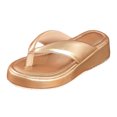 thumbnail image 1 of Fsqjgq Womens Shoes Wedge Flip Flops Summer Slip on Sandals Beach Pool Slippers Backless Thong Sandal, 1 of 9