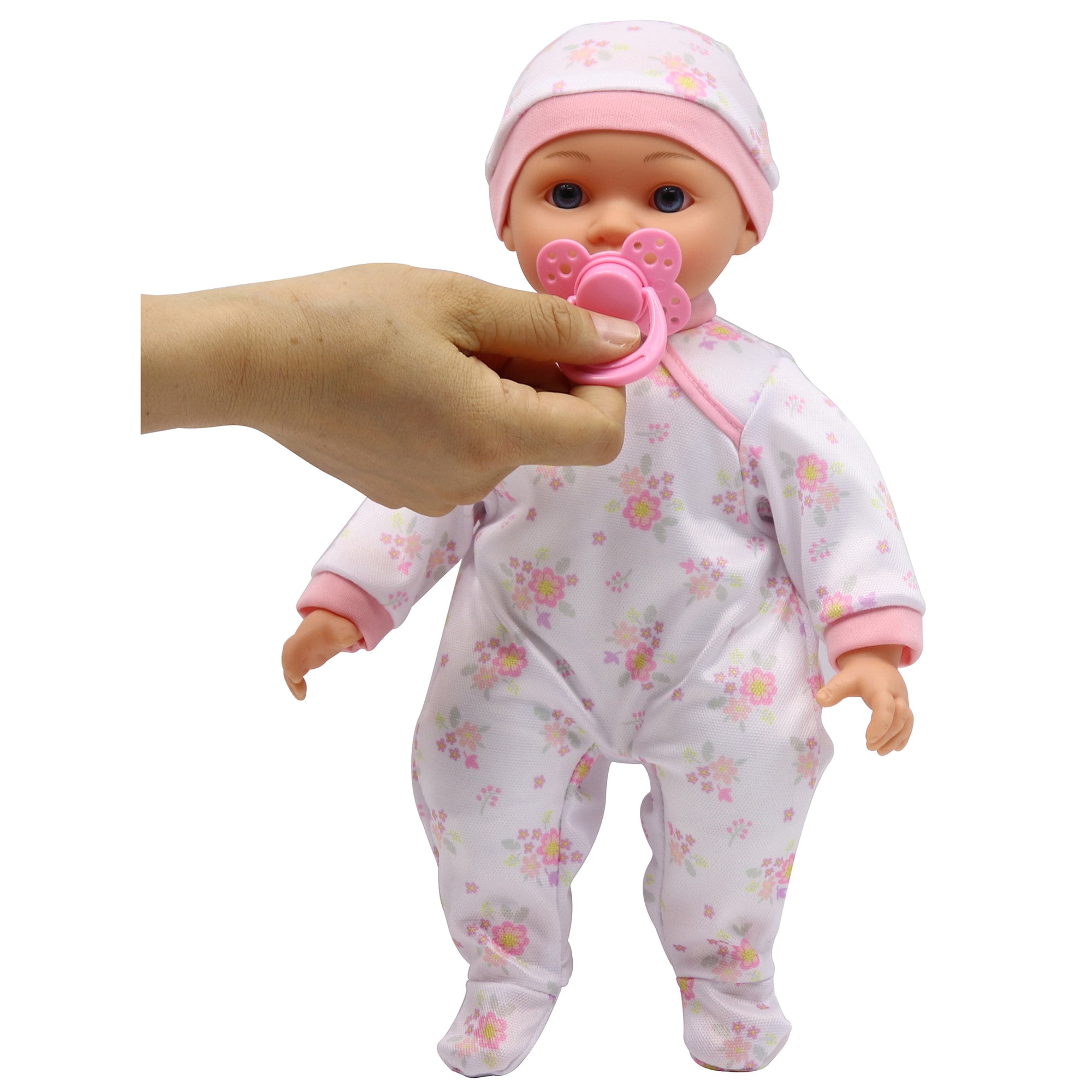 Dream Collection: Deluxe Twin Set - Bunny - 2 Lifelike 14" Baby Dolls, 4 pc Feeding Accessories, Soft Body, Pacifiers, Pretend Play, Kids Ages 2+