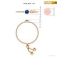 thumbnail image 4 of ANGARA Natural Bezel-Set Round Sapphire Bolo Ring in 14K Rose Gold for Women (Size-3mm) | September Birthstone, Birthday, Anniversary, Jewelry Gift for Women | Natural Blue Sapphire Ring, 4 of 8