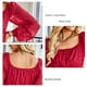 thumbnail image 5 of Camiseta con dobladillo suelto, camiseta de manga larga con farol para mujer, camiseta informal de manga larga, resultados impresionantes, 5 of 6