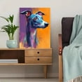 thumbnail image 5 of Watercolor Greyhound Portrait Canvas Wall Art, Pet Decor for Living Room Bedroom Office Hallway, 5 of 8