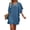 Blue, variant on Shift Dress with Sleeves V Neck Ruffle Short Sleeve Casual Summer Dresses Loose Fit for Beach Vacation Daily Wear