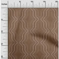 thumbnail image 2 of oneOone Cotton Poplin Twill Brown Fabric Geometric Allover Modern Traditional Sewing Craft Projects Fabric Prints By Yard 56 Inch Wide, 2 of 4