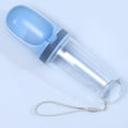 thumbnail image 2 of Botella de agua para perros, 350 ml, dispensador de agua portátil, para perros, cachorros, gatos, mascotas, viajes, botella de agua, azul, 2 of 5