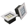 thumbnail image 2 of Lámpara LED enterrada para exteriores, cuadrada, resistente al agua IP68, 1 W, 3 W, 4 W, 5 W, 6 W y 9 W, para decoración de jardín, CA 85-265 V, CC 12 V, 2 of 5