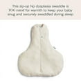 thumbnail image 2 of ergoPouch 2.5 TOG Hip Harness Cocoon Swaddle Bag - Our Baby Swaddle Provides a Snug and Gentle Sleep - Swaddle for Baby Made of Organic Cotton & Breathable Material (3-6 Months, Oatmeal Marle), 2 of 5