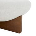 thumbnail image 6 of SAFAVIEH Couture Tailor Modern Linen Cocktail Ottoman, Taupe/Brown, 6 of 7