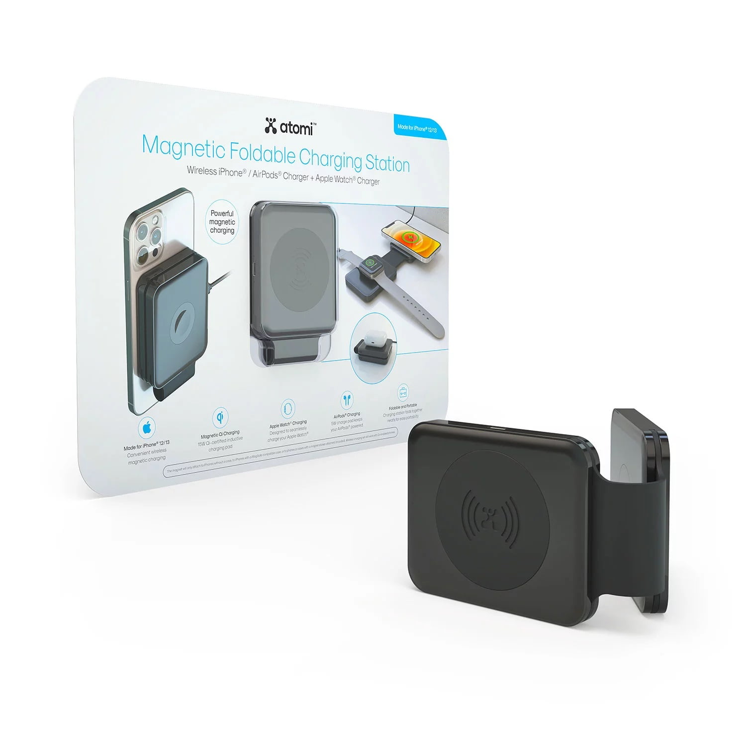 Atomi Foldable 3in1 Portable Charging Station