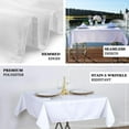 thumbnail image 3 of Efavormart 5pcs of Ivory 54" x 54" Wrinkle / Stain Resistant Premium Polyester Square Tablecloths For Wedding Catering Party, 3 of 9