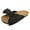 Black, variant on Flat Sandals for Women 2026 Fashion Cute Bow Tie Knot on Top Slides Summer Soft Leather Slippers Casual Ladies Dress Shoes Black Size 4.5