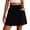Black, variant on Aboser Summer Athletic Skirts for Women Casual A Line Mini Skirt Elastic Waist Drawstring Skirts Solid Color Sports Skirt Workout Tennis Golf Skirts with Pockets