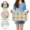 thumbnail image 5 of Yayeee Foldable Storage Basket for Shelves with Handles Waterproof Cloth Bins, Green Symmetrical Stars, 5 of 7