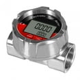 thumbnail image 2 of Shengyu Fuel Flow Meter 1 inch NPT Oil Multipurpose Black Thread Flowmeter Waterproof Fuel Silver 93x32x68mm, 2 of 6