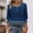 Watermelon Red, variant on Boat Neck Womens Blouse Loose Fit Graphic Casual 3/4 Length Sleeve Dressy Flowy Work Button Fall Women Summer Tops L