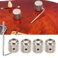 thumbnail image 4 of Guitar Speed Control Knob, 4pcs Electric Guitar Knobs Electric Guitar Knob, Long Service Life Easy To Use For Instrument Lovers Guitar Black,Silver, 4 of 8