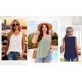 thumbnail image 5 of MOYIKO Tank Tops for Women Eyelet Crew Neck Sleeveless Tops Dressy Casual Trendy Flowy Summer Shirts Loose Fit, 5 of 7