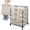 Cream, variant on CleverMade Flex Frame Hamper LUXE 98L Rolling Laundry Hamper, Charcoal