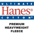 thumbnail image 5 of Hanes Menâ€™s Ultimate Cotton&Reg; Heavyweight Pullover Hoodie , F170 , Black , XX-Large, 5 of 5