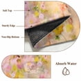 thumbnail image 6 of Spring Floral Round Area Rug 3.3 FT, Non Slip Small Entryway Kitchen Mat, Watercolor Elegant Summer Flowers Botanical Washable Soft Circular Rug Non-Shedding Door Mat for Bathroom Playroom Kids Room, 6 of 9