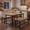 Retro Gray, variant on 3Pcs Dining Table Set, Kitchen Table and Benches for 4, Rectangular Dining Room Table Set with 2 Upholstered Benches, Dining Table Set for Small Space, Apartment, Retro Brown