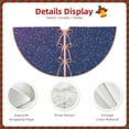 thumbnail image 3 of Sikiie Violet Glitter Nativity Christmas Tree Skirt, Jesus Christian Winter Holiday Tree Mat Decoration(30-48IN)48", 3 of 6