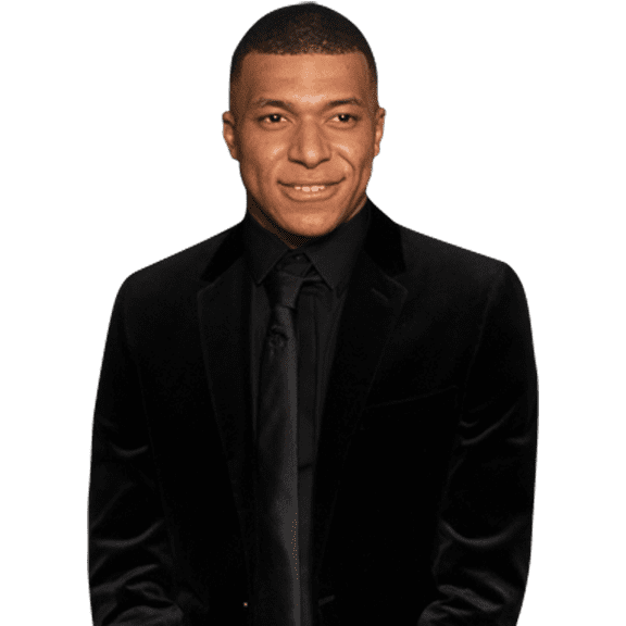 Kylian Mbappé (Suit) Half Body Buddy Cutout