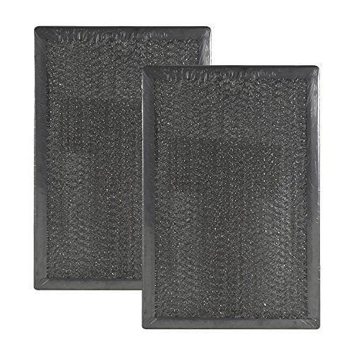 2 PACK Air Filter Factory Compatible Replacement For GE WB6X60 Microwave Oven Aluminum Grease Filter