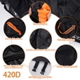thumbnail image 2 of XiongXiong Bike Cover Waterproof, 420D Bicycle Cover Anti Dust Rain Snow UV, for Mountain, Road & Heavy Duty Bikes with Lockholes & Storage Bag, Black, 2 of 7